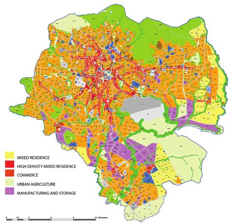 Proposed Land Use Map For Addis Ababa 2006 Source Addis Ababa City