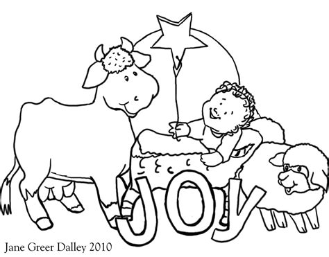 Nativity Animals Coloring Pages At Free Printable