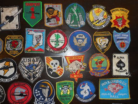 Rare Set Of Vietnam War Us Military Patch Patches