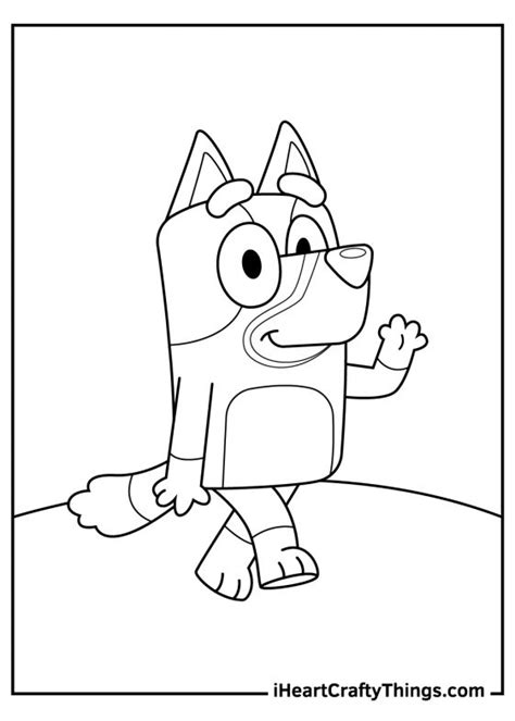 Bluey Mad Coloring Pages