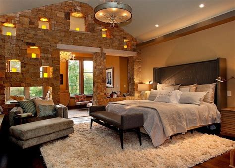 25 Bedrooms That Celebrate The Textural Brilliance Of Stone Walls Decoist