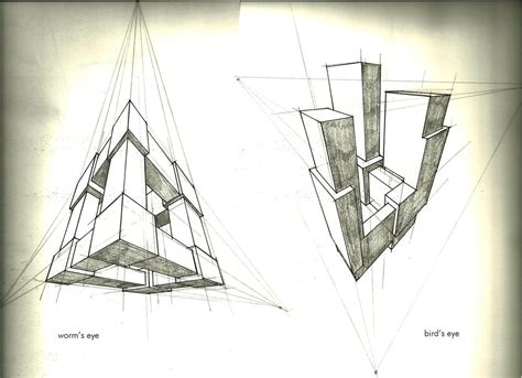 3 Point Perspective Exercise By Tower015 On Deviantart Three Point