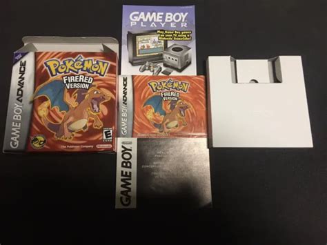 Authentic Pokemon Firered Version Game Boy Advance Gbanogame Box