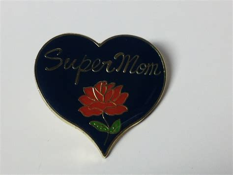 Super Mom With Flower Lapel Hat Pin New Gettysburg Souvenirs And Ts
