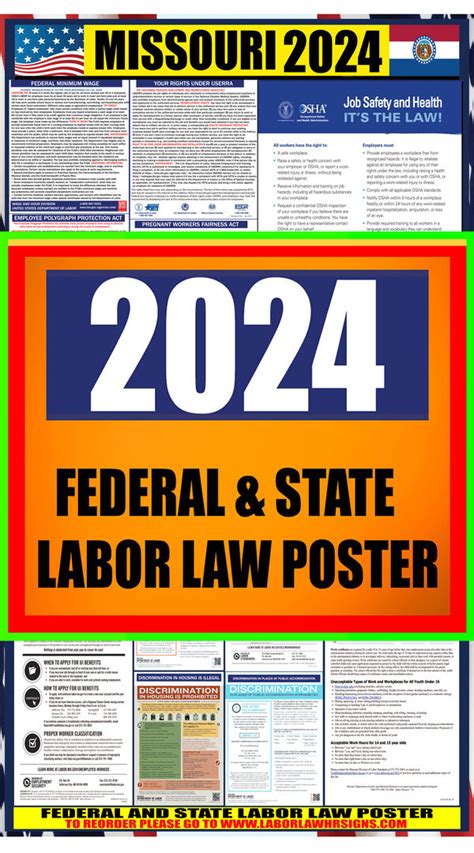 2024 Missouri Labor Law Posters ⭐ State Federal Osha Laborlawhrsigns