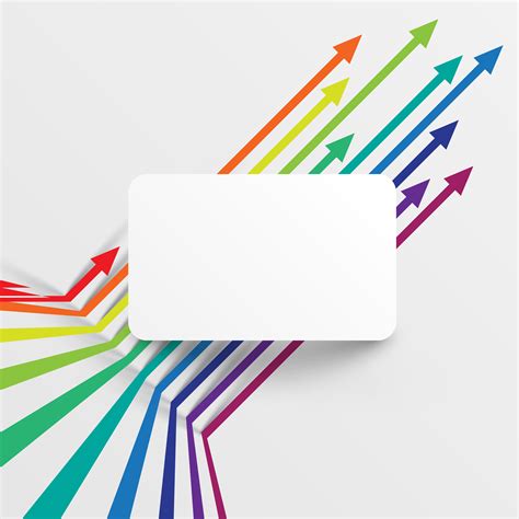 Colorful And Clean Template With Arrows Vector