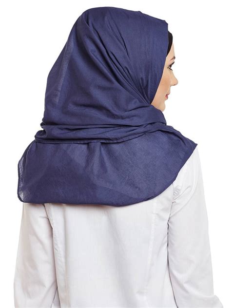 Violet Cotton Islamic Hijab Head Scarf Momin Libas 2685017