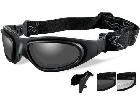 wiley x sg 1 asian fit tactical goggles matte black frame smoke gray