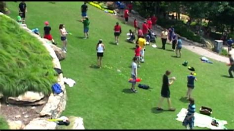 Flash Mob Water Gun Fight Falls Park In Greenville Sc Flash