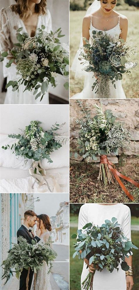 Elegant Wedding Bouquets Greenery Wedding Centerpieces Greenery