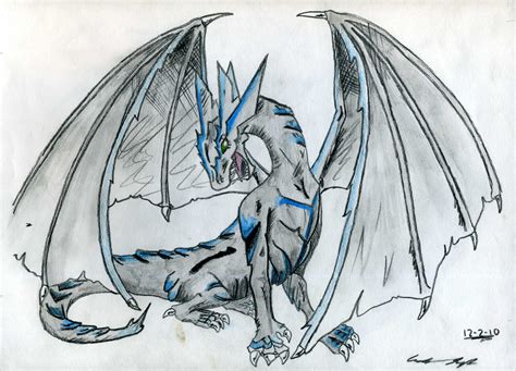 For beginners, you can start with the following steps for the body, draw some details that will either make your dragon drawing cute, fierce or cool. Ice Dragon by Wyldfire7 on DeviantArt