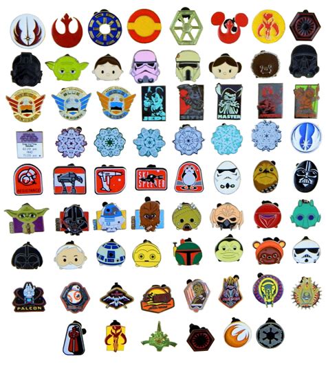 Star Wars Themed 10 Assorted Disney Park Trading Pins Starter Set ~ Brand New Ebay