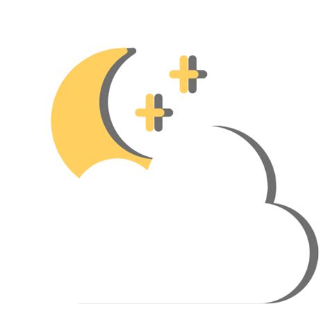 Moon Cloud Weather Weather And Seasons Icons