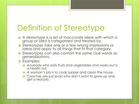 Stereotype definition, a simplified and standardized conception or image invested with special meaning and held in common by members of a group: stereotypes definition - DriverLayer Search Engine