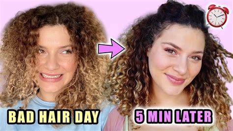How To Fix A Bad Curly Hair Day In 5 Minutes Youtube