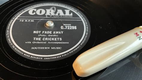 Buddy Holly And The Crickets Not Fade Away 78 Rpm Coral Q72298