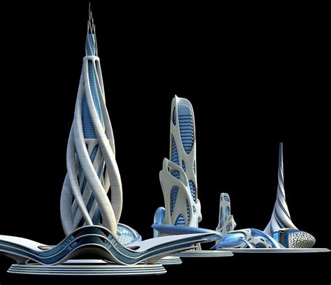 Animation Artwork Organic Architecture Futuristic City Web Graphics
