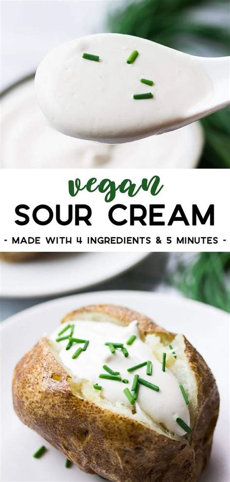 Vegan Sour Cream Homemade Healthy Recipe