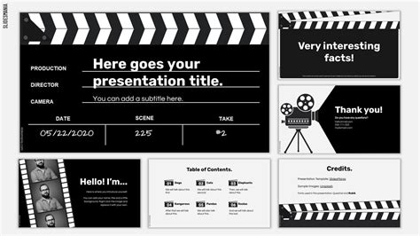 Movie Themed Powerpoint Template