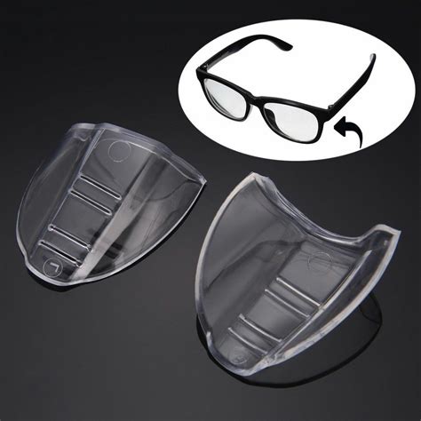 10 pairs universal flexible protective clear cover side shields flap eye glasses ebay