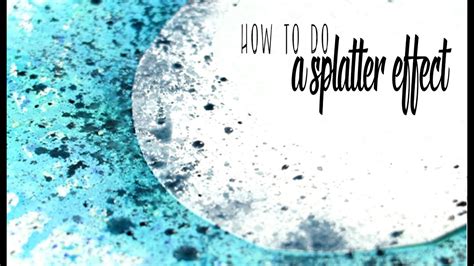 How To Paint With A Splatter Technique In Watercolor Youtube