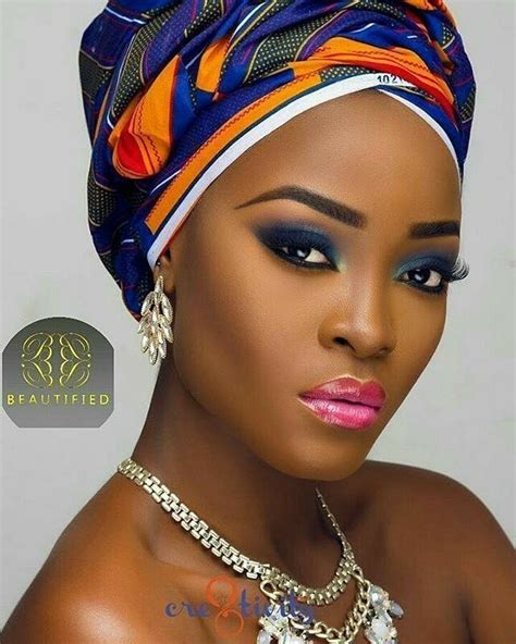 African Queen African Beauty African Fashion Ankara Headwrap Ankara