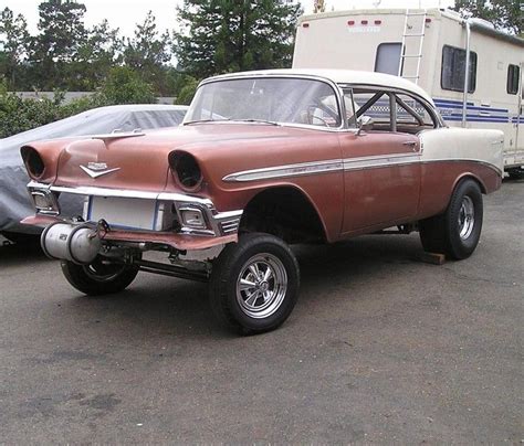 56 Chevy Hard Top Gasser Build 001 Hot Rods Cars Muscle Drag Racing