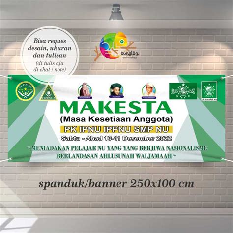 250x100 Spanduk Banner Acara Makesta Lazada Indonesia