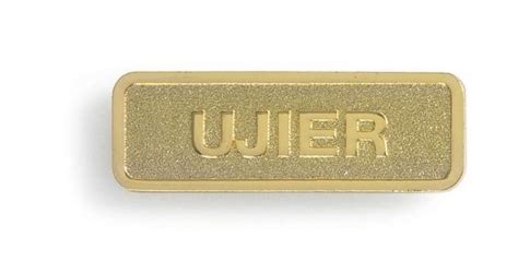 Lapel Pin Ujier Dorado Magnetic Brass Ujier Badge Gold Color