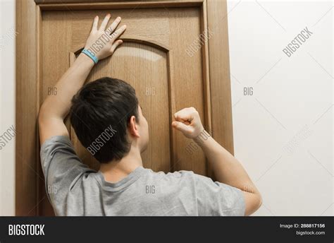 Child Knocking On Door Image And Photo Free Trial Bigstock