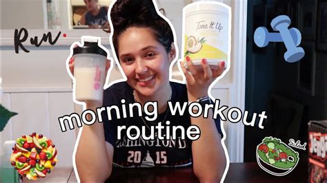Follow My Morning Workout Routine Post Workout Meal Youtube