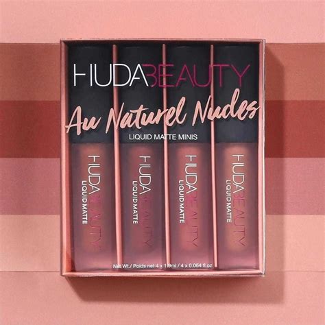 Huda Beauty Liquid Matte Minis Au Naturel Nudes Pcs Set At Rs Pack New Delhi ID