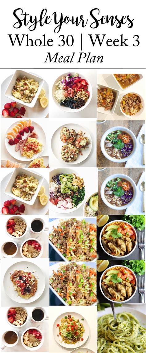 Whole30 Week 2 Update Week 3 Meal Plan Style Your Senses