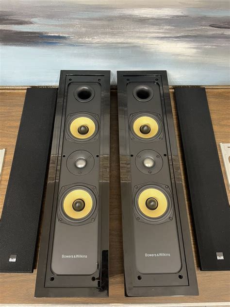 Bowers And Wilkins Fpm5 120w8ohm Bandw On Wall Speakers Pair Tested Ebay