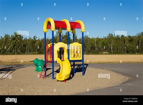 Playground Slide Stock Photo Alamy