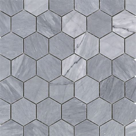 10 Large Grey Hexagon Floor Tile