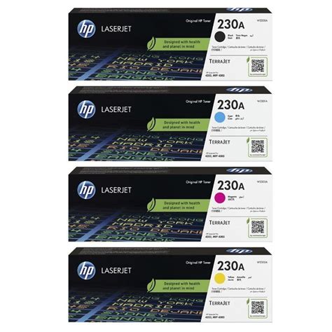 Toner Hp Color Laserjet Pro 4203 Mfp 4303 230a Cmyk Juego Completo