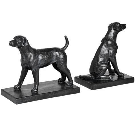 Standing And Seated Dog Bookends Etsy Uk Dog Bookends Bookends
