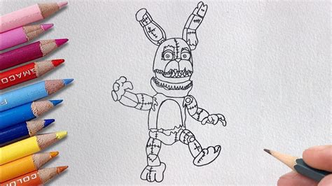 How To Draw Plushtrap Fnaf Youtube