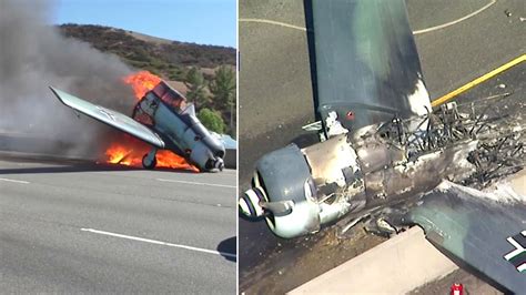 Video Shows Moment Plane Crashes On 101 Freeway