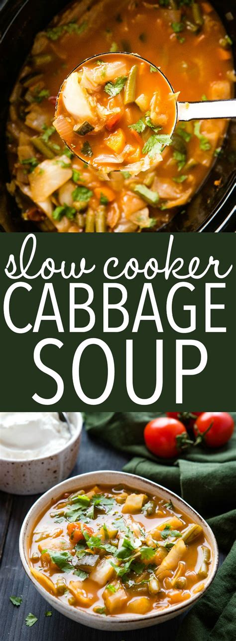 Crock Pot Cabbage Soup Low Carb Keto The Busy Baker