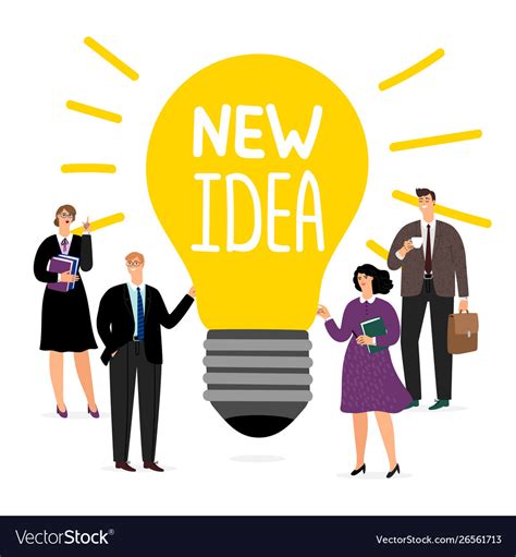 Business Team New Idea Concept Royalty Free Vector Image