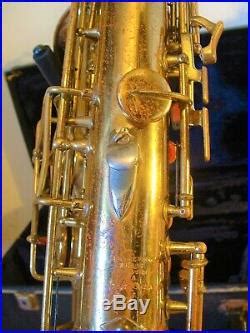 Vintage Conn Transitional M Naked Lady Alto Saxophone Rolled Tone