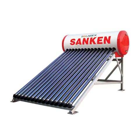 Pemanas air tenaga surya adalah salah satu peralatan rumah tangga yang mendukung rumah ramah lingkungan. Pemanas Air Tenaga Surya Sanken SWH-PR100L/P 100 Liter ...