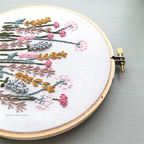 Spring Meadow Hand Embroidery Pattern - Digital Download - And Other Adventures Embroidery Co