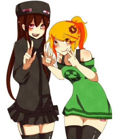 Cupa And Andr With Images Minecraft Anime Girls Minecraft Anime