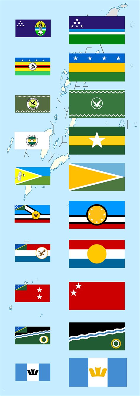 A Redesign For Each Provincial Flag In The Solomon Islands Vexillology