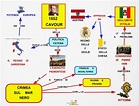 Mappa concettuale: Cavour politica estera • Scuolissima.com