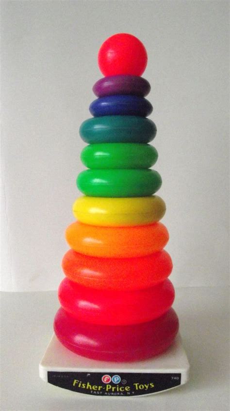 Fisher Price Giant Rock A Stack Stacking Toy 1960s Or 1970s No 740