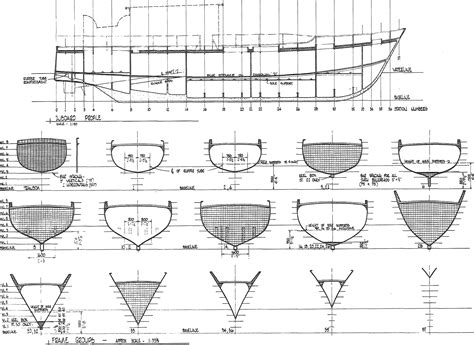 Hull Cross Sections Boat Plans Boat Building Plans Boat Design